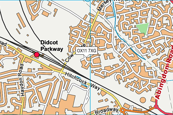 OX11 7XG map - OS VectorMap District (Ordnance Survey) OX11 7XG map - OS VectorMap District (Ordnance Survey)