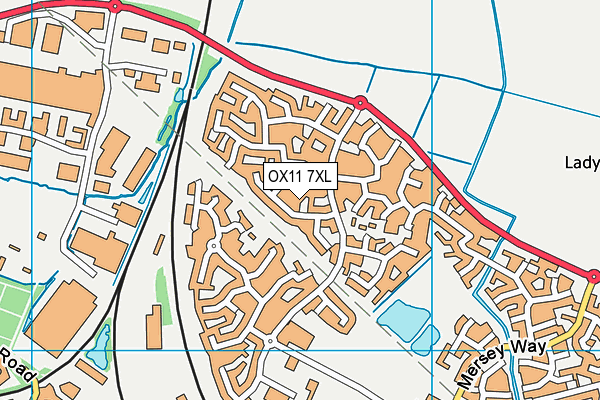 OX11 7XL map - OS VectorMap District (Ordnance Survey) OX11 7XL map - OS VectorMap District (Ordnance Survey)