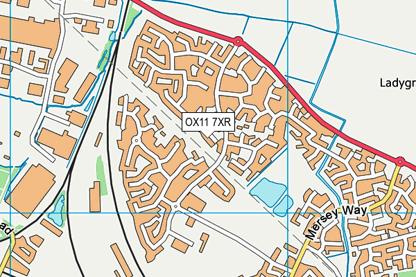 OX11 7XR map - OS VectorMap District (Ordnance Survey) OX11 7XR map - OS VectorMap District (Ordnance Survey)