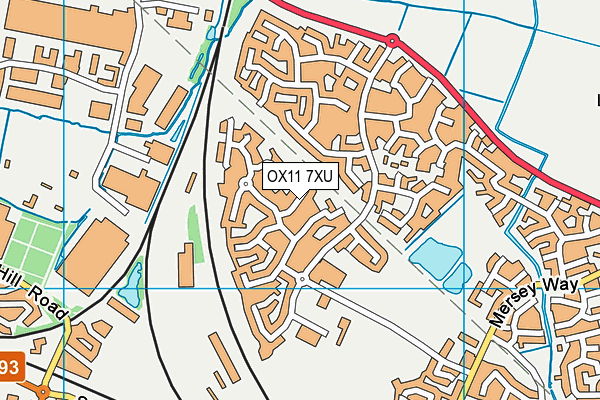 OX11 7XU map - OS VectorMap District (Ordnance Survey) OX11 7XU map - OS VectorMap District (Ordnance Survey)