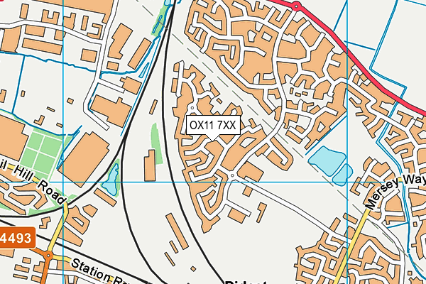 OX11 7XX map - OS VectorMap District (Ordnance Survey)