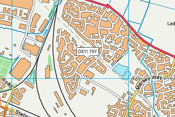 OX11 7XY map - OS VectorMap District (Ordnance Survey) OX11 7XY map - OS VectorMap District (Ordnance Survey)