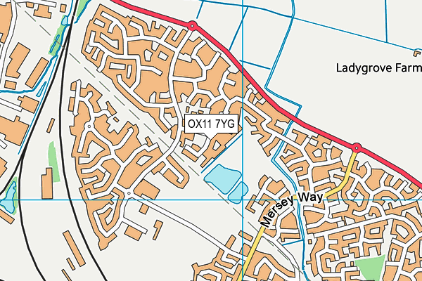 OX11 7YG map - OS VectorMap District (Ordnance Survey) OX11 7YG map - OS VectorMap District (Ordnance Survey)