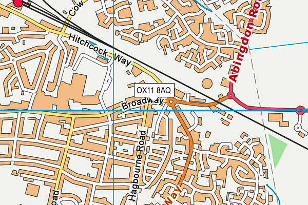 OX11 8AQ map - OS VectorMap District (Ordnance Survey) OX11 8AQ map - OS VectorMap District (Ordnance Survey)