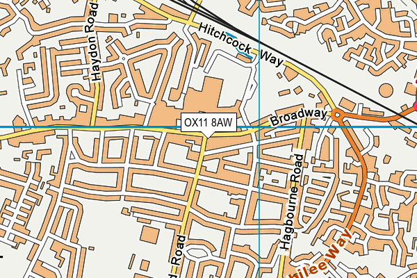 OX11 8AW map - OS VectorMap District (Ordnance Survey) OX11 8AW map - OS VectorMap District (Ordnance Survey)
