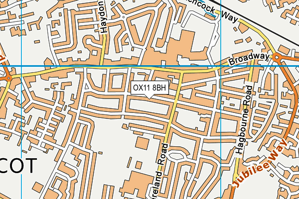 OX11 8BH map - OS VectorMap District (Ordnance Survey) OX11 8BH map - OS VectorMap District (Ordnance Survey)