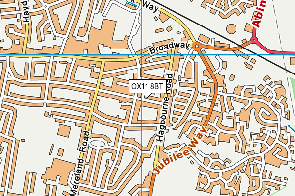 OX11 8BT map - OS VectorMap District (Ordnance Survey) OX11 8BT map - OS VectorMap District (Ordnance Survey)