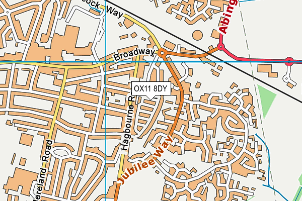 OX11 8DY map - OS VectorMap District (Ordnance Survey) OX11 8DY map - OS VectorMap District (Ordnance Survey)