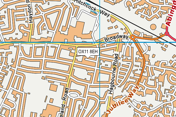 OX11 8EH map - OS VectorMap District (Ordnance Survey) OX11 8EH map - OS VectorMap District (Ordnance Survey)