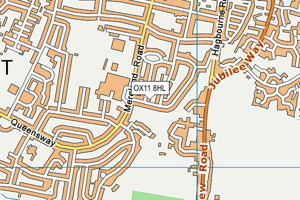 OX11 8HL map - OS VectorMap District (Ordnance Survey) OX11 8HL map - OS VectorMap District (Ordnance Survey)