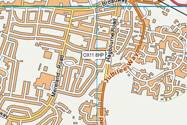 OX11 8HP map - OS VectorMap District (Ordnance Survey) OX11 8HP map - OS VectorMap District (Ordnance Survey)