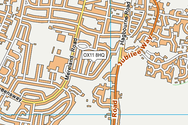 OX11 8HQ map - OS VectorMap District (Ordnance Survey) OX11 8HQ map - OS VectorMap District (Ordnance Survey)