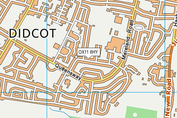 OX11 8HY map - OS VectorMap District (Ordnance Survey) OX11 8HY map - OS VectorMap District (Ordnance Survey)