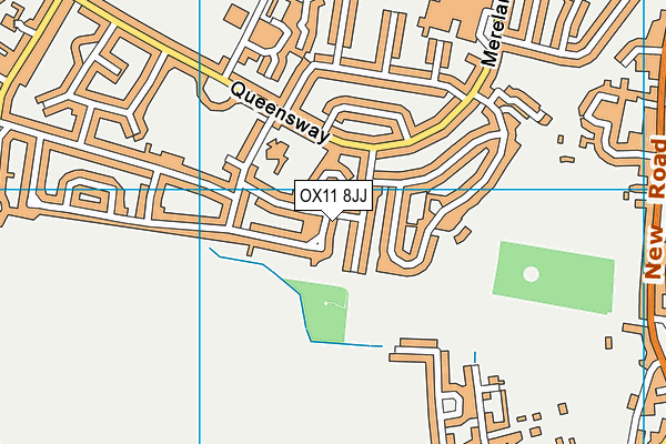 OX11 8JJ map - OS VectorMap District (Ordnance Survey) OX11 8JJ map - OS VectorMap District (Ordnance Survey)