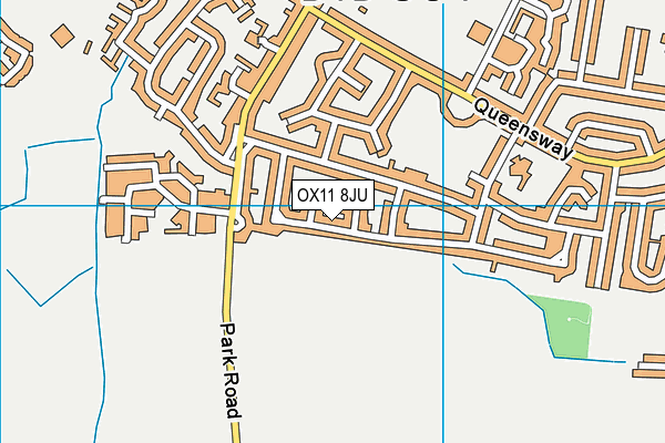 OX11 8JU map - OS VectorMap District (Ordnance Survey) OX11 8JU map - OS VectorMap District (Ordnance Survey)