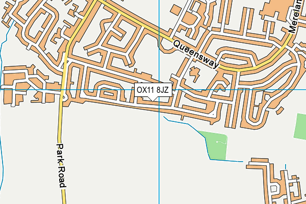 OX11 8JZ map - OS VectorMap District (Ordnance Survey) OX11 8JZ map - OS VectorMap District (Ordnance Survey)