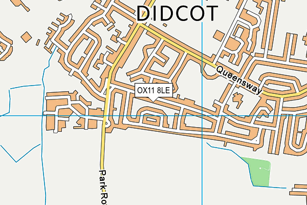OX11 8LE map - OS VectorMap District (Ordnance Survey) OX11 8LE map - OS VectorMap District (Ordnance Survey)