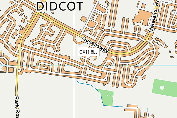 OX11 8LJ map - OS VectorMap District (Ordnance Survey) OX11 8LJ map - OS VectorMap District (Ordnance Survey)