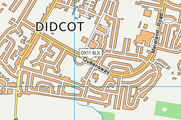 OX11 8LX map - OS VectorMap District (Ordnance Survey) OX11 8LX map - OS VectorMap District (Ordnance Survey)