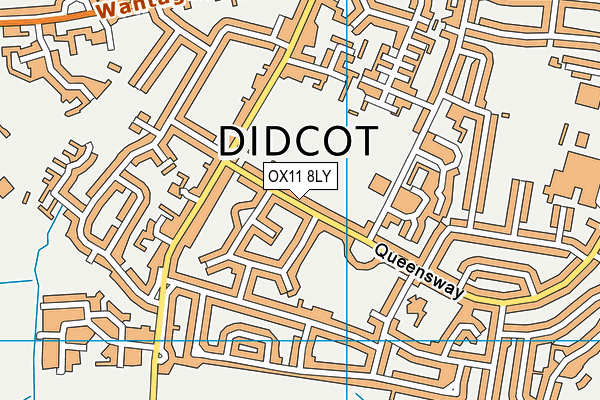 OX11 8LY map - OS VectorMap District (Ordnance Survey) OX11 8LY map - OS VectorMap District (Ordnance Survey)