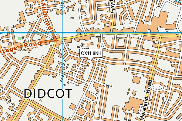OX11 8NH map - OS VectorMap District (Ordnance Survey) OX11 8NH map - OS VectorMap District (Ordnance Survey)