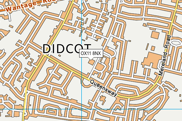 OX11 8NX map - OS VectorMap District (Ordnance Survey) OX11 8NX map - OS VectorMap District (Ordnance Survey)