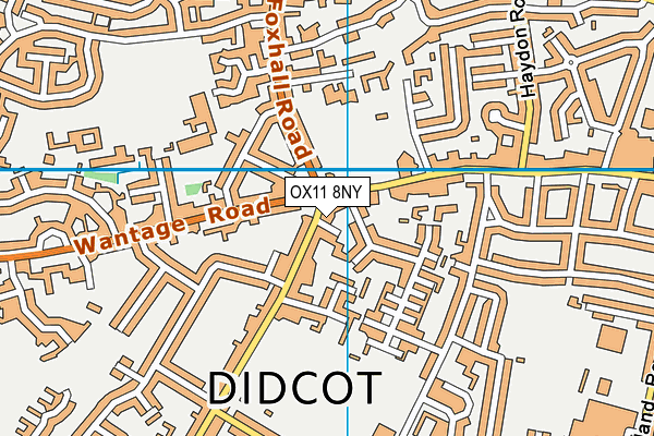 OX11 8NY map - OS VectorMap District (Ordnance Survey) OX11 8NY map - OS VectorMap District (Ordnance Survey)