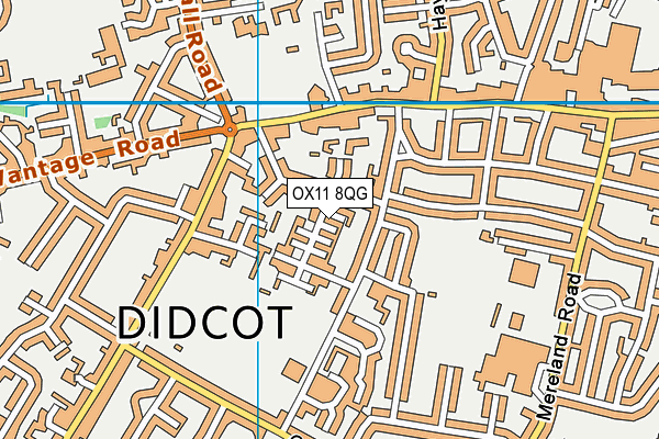 OX11 8QG map - OS VectorMap District (Ordnance Survey) OX11 8QG map - OS VectorMap District (Ordnance Survey)