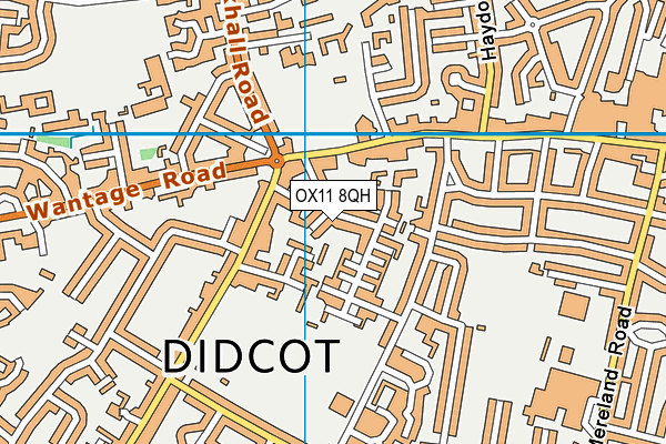 OX11 8QH map - OS VectorMap District (Ordnance Survey) OX11 8QH map - OS VectorMap District (Ordnance Survey)