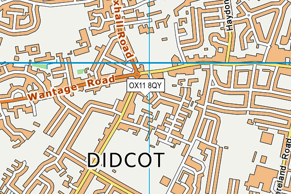 OX11 8QY map - OS VectorMap District (Ordnance Survey) OX11 8QY map - OS VectorMap District (Ordnance Survey)