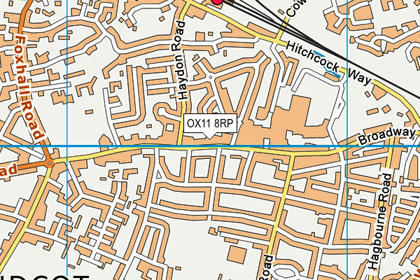 OX11 8RP map - OS VectorMap District (Ordnance Survey) OX11 8RP map - OS VectorMap District (Ordnance Survey)