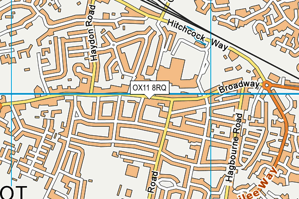 OX11 8RQ map - OS VectorMap District (Ordnance Survey) OX11 8RQ map - OS VectorMap District (Ordnance Survey)