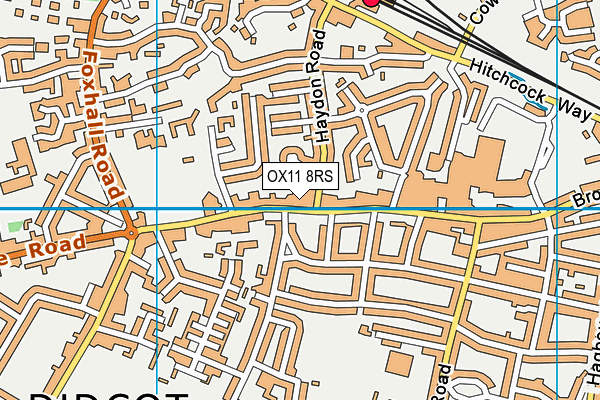 OX11 8RS map - OS VectorMap District (Ordnance Survey) OX11 8RS map - OS VectorMap District (Ordnance Survey)
