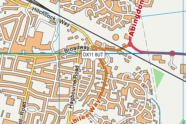 OX11 8UT map - OS VectorMap District (Ordnance Survey) OX11 8UT map - OS VectorMap District (Ordnance Survey)