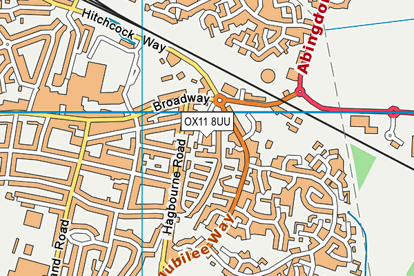 OX11 8UU map - OS VectorMap District (Ordnance Survey) OX11 8UU map - OS VectorMap District (Ordnance Survey)
