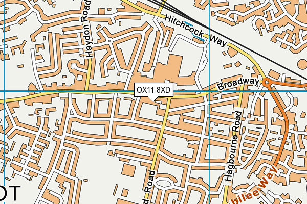 OX11 8XD map - OS VectorMap District (Ordnance Survey) OX11 8XD map - OS VectorMap District (Ordnance Survey)