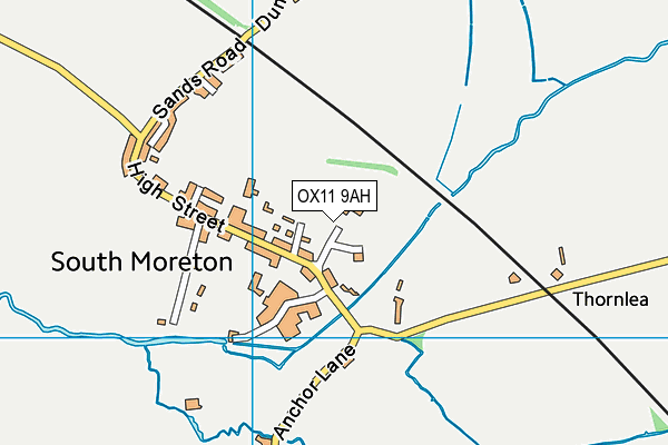 OX11 9AH map - OS VectorMap District (Ordnance Survey) OX11 9AH map - OS VectorMap District (Ordnance Survey)