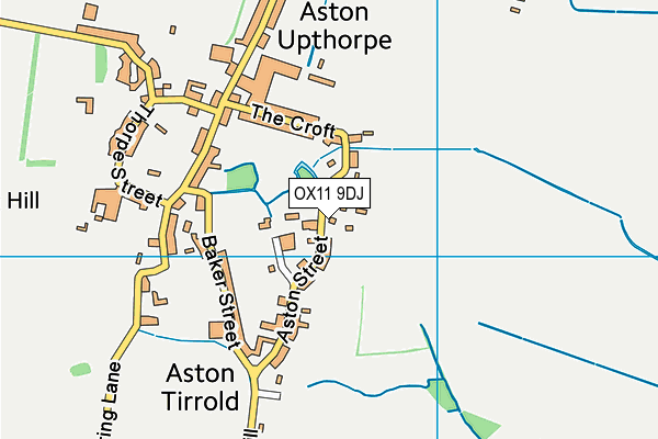 OX11 9DJ map - OS VectorMap District (Ordnance Survey) OX11 9DJ map - OS VectorMap District (Ordnance Survey)