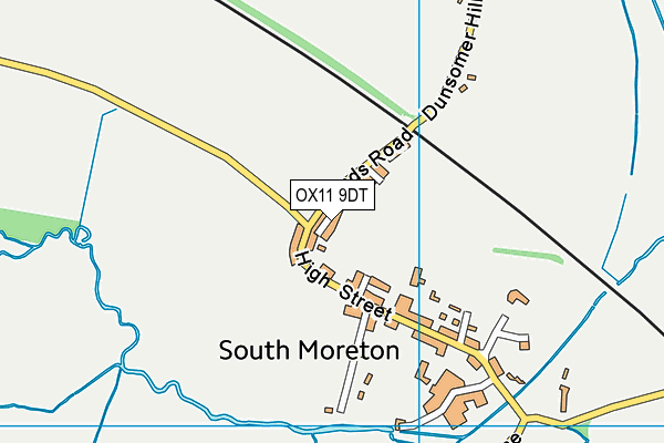 OX11 9DT map - OS VectorMap District (Ordnance Survey) OX11 9DT map - OS VectorMap District (Ordnance Survey)
