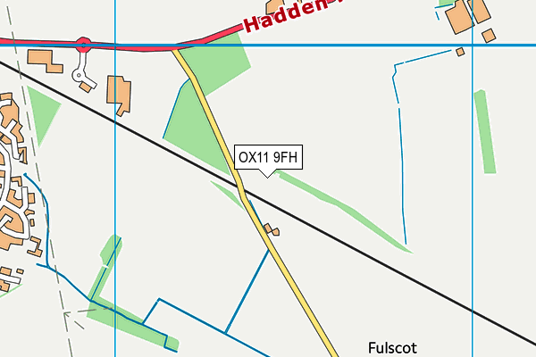 OX11 9FH map - OS VectorMap District (Ordnance Survey) OX11 9FH map - OS VectorMap District (Ordnance Survey)
