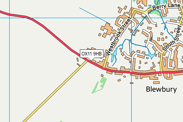 OX11 9HB map - OS VectorMap District (Ordnance Survey) OX11 9HB map - OS VectorMap District (Ordnance Survey)