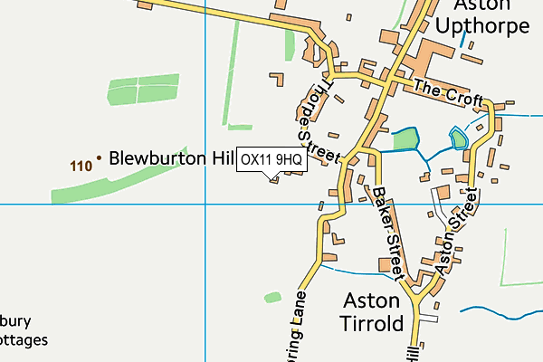 OX11 9HQ map - OS VectorMap District (Ordnance Survey) OX11 9HQ map - OS VectorMap District (Ordnance Survey)