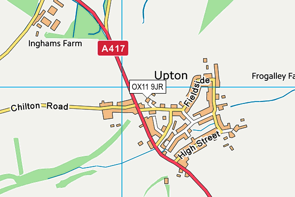 OX11 9JR map - OS VectorMap District (Ordnance Survey) OX11 9JR map - OS VectorMap District (Ordnance Survey)