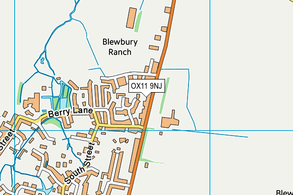 OX11 9NJ map - OS VectorMap District (Ordnance Survey) OX11 9NJ map - OS VectorMap District (Ordnance Survey)
