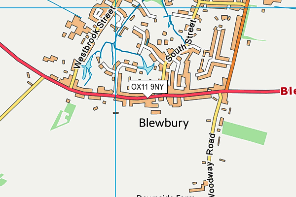 OX11 9NY map - OS VectorMap District (Ordnance Survey)
