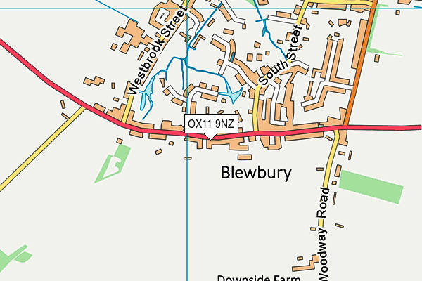 OX11 9NZ map - OS VectorMap District (Ordnance Survey) OX11 9NZ map - OS VectorMap District (Ordnance Survey)