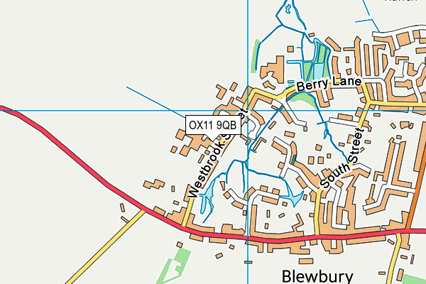OX11 9QB map - OS VectorMap District (Ordnance Survey) OX11 9QB map - OS VectorMap District (Ordnance Survey)