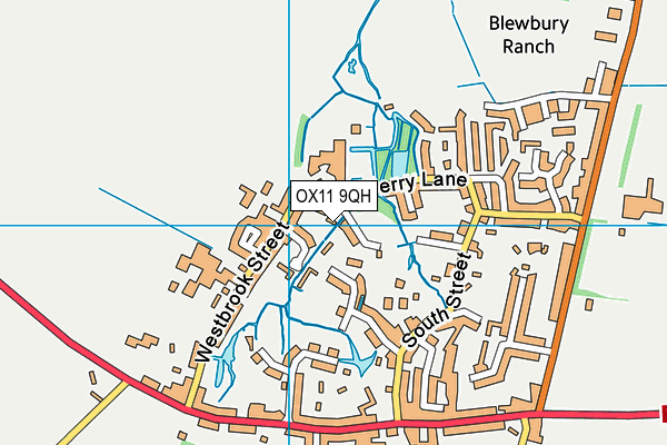 OX11 9QH map - OS VectorMap District (Ordnance Survey) OX11 9QH map - OS VectorMap District (Ordnance Survey)