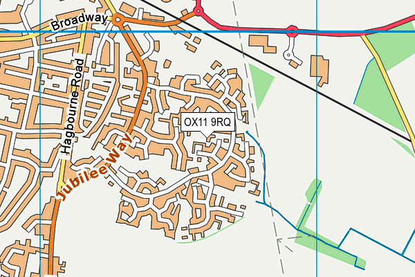OX11 9RQ map - OS VectorMap District (Ordnance Survey) OX11 9RQ map - OS VectorMap District (Ordnance Survey)