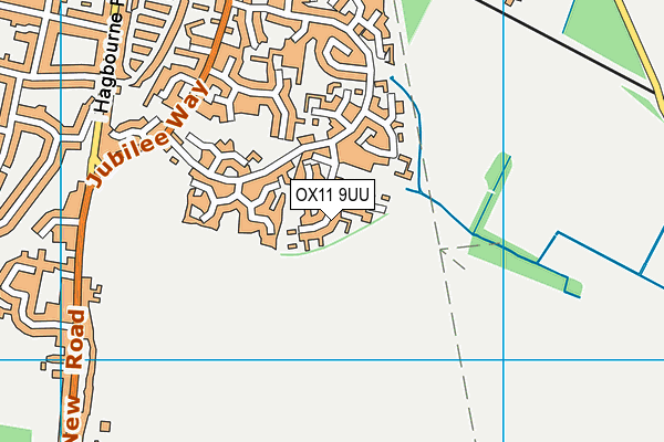 OX11 9UU map - OS VectorMap District (Ordnance Survey) OX11 9UU map - OS VectorMap District (Ordnance Survey)